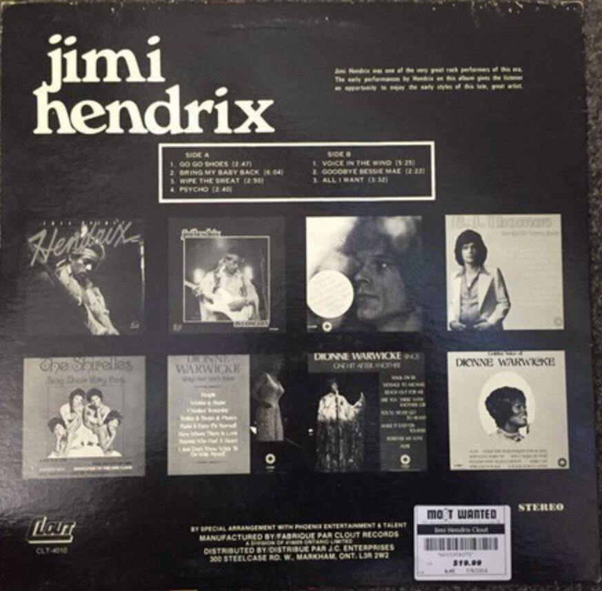 JIMI HENDRIX ‎–  Jimi Hendrix - VinylPursuit.com