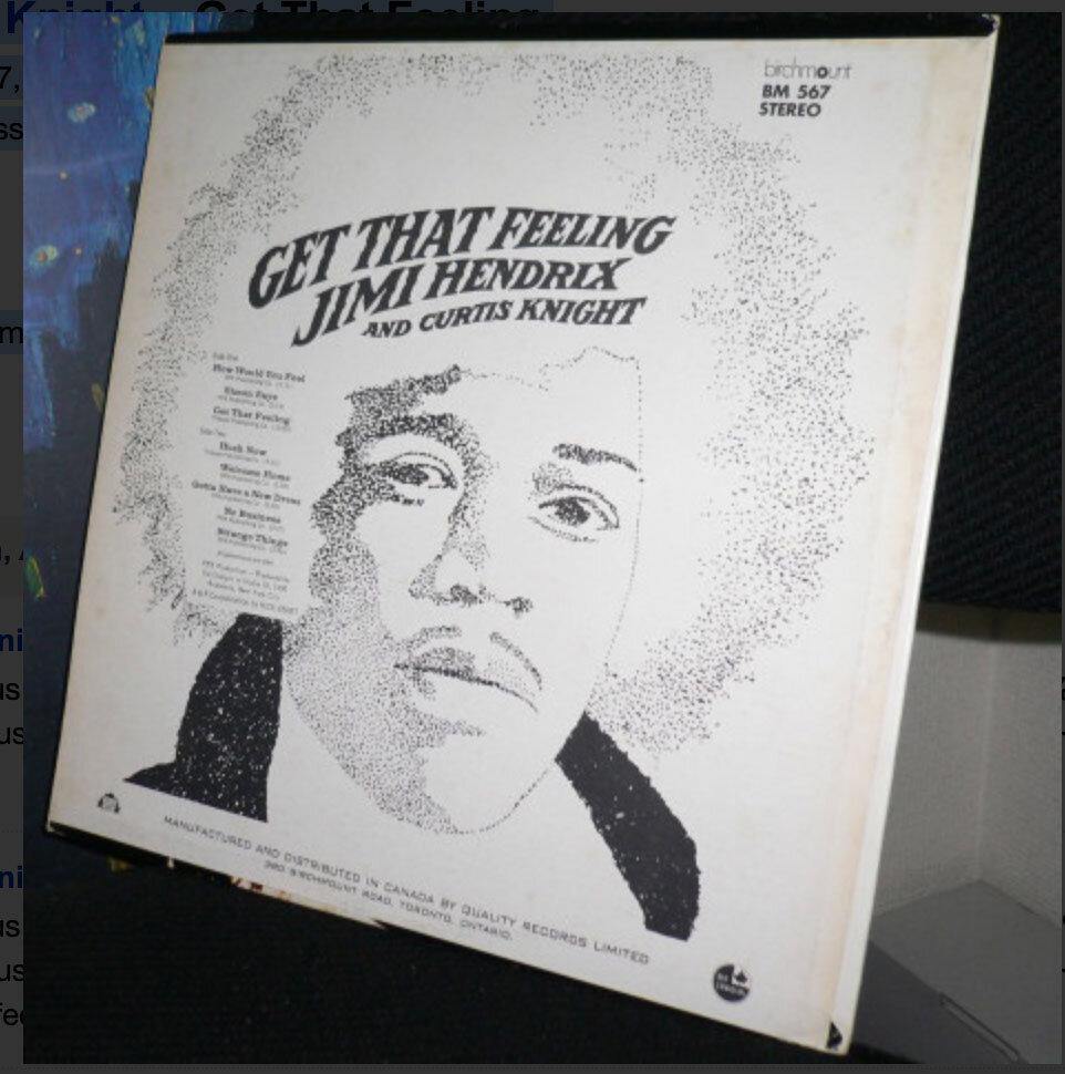 JIMI HENDRIX & CURTIS KNIGHT ‎– Get That Feeling - VinylPursuit.com