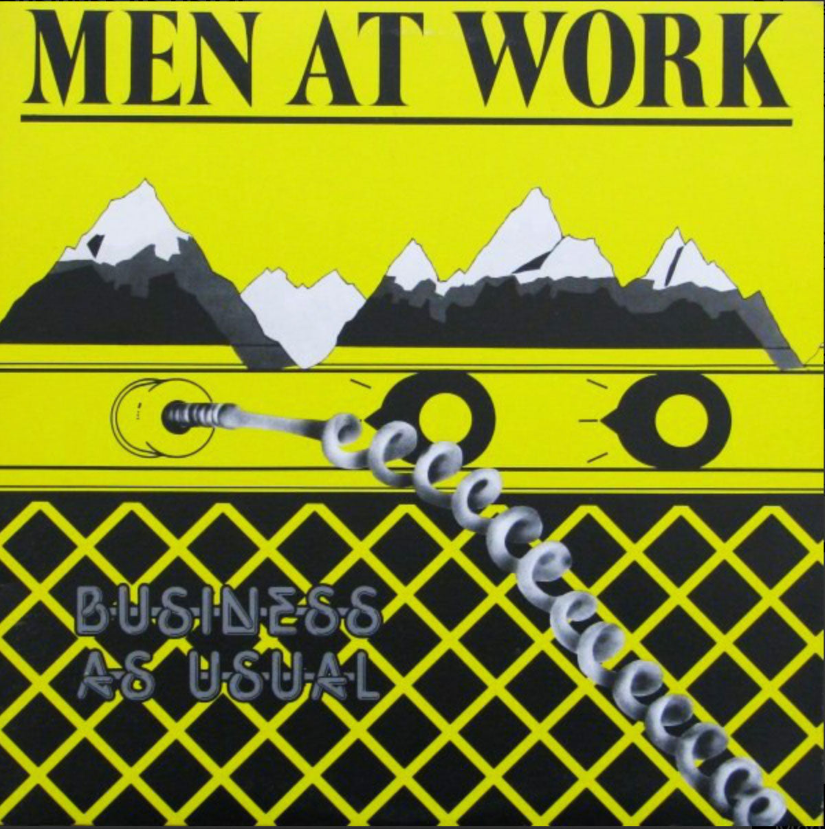 Men at Work ‎– Business As Usual - Yellow Cover VinylPursuit.com