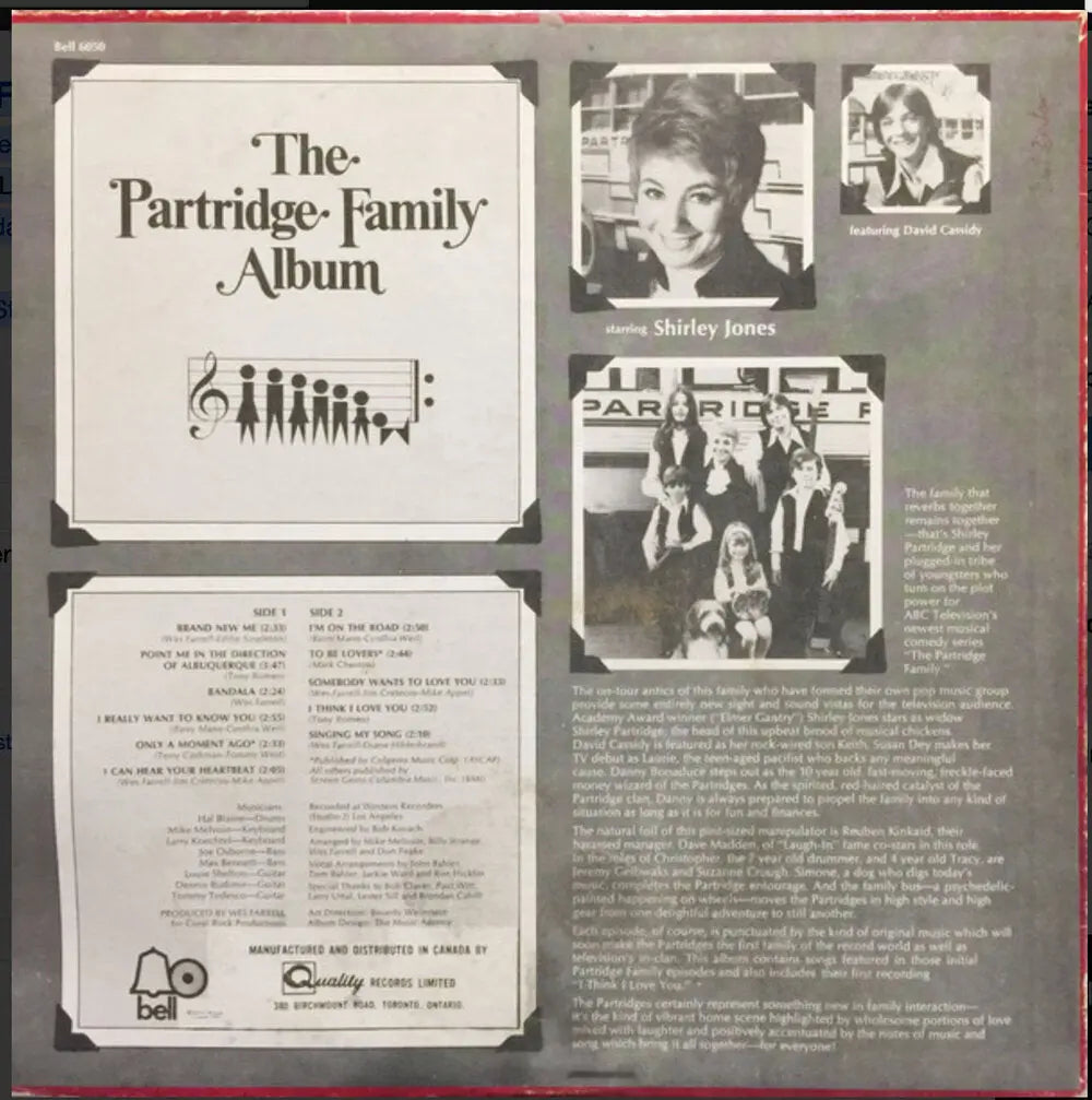 The Partridge Family ‎– The Partridge Family Album - 1970 VinylPursuit.com