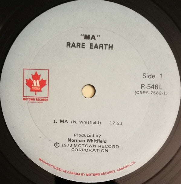Rare Earth ‎– Ma