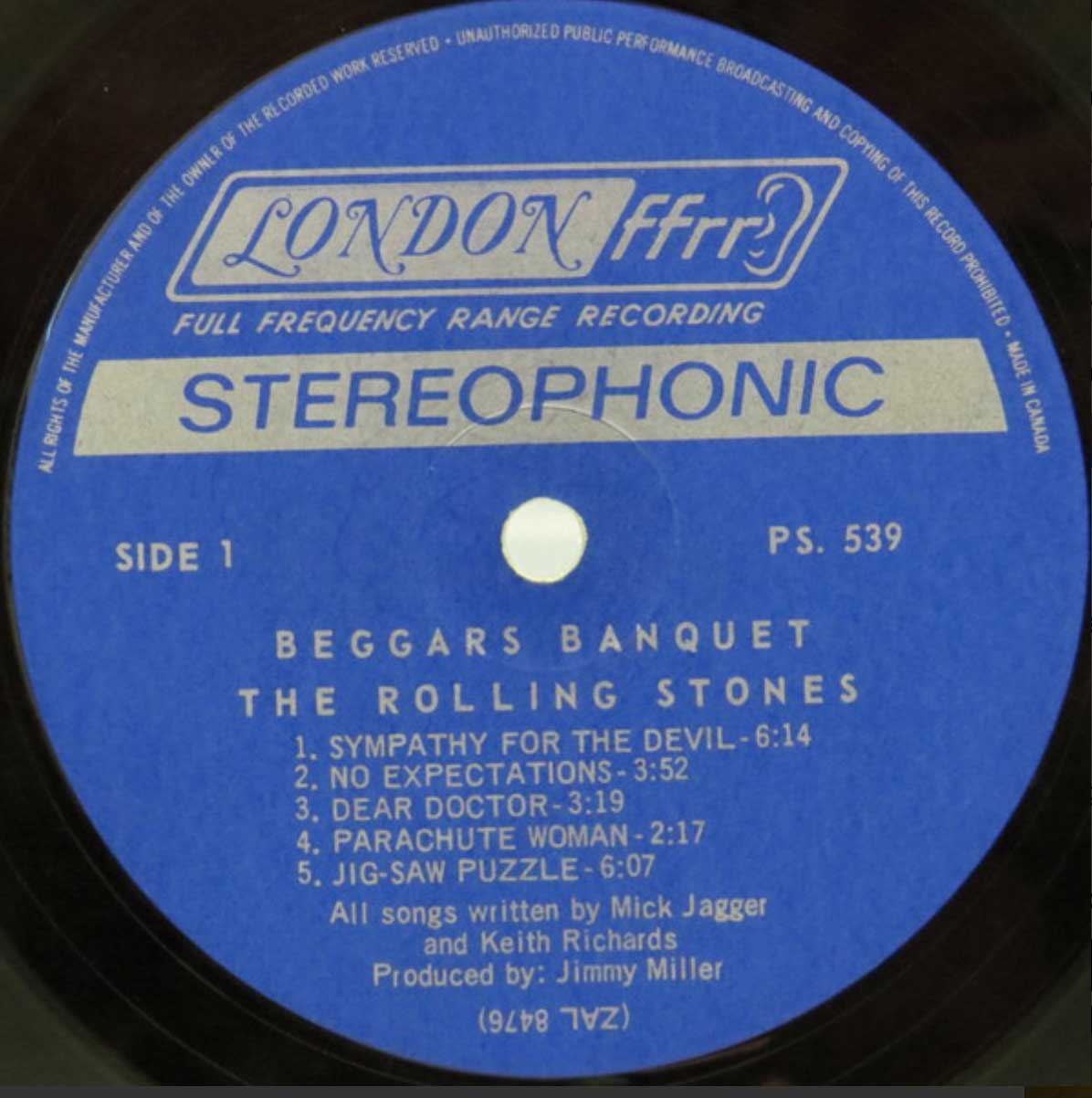 Rolling Stones - Beggars Banquet - US Pressing