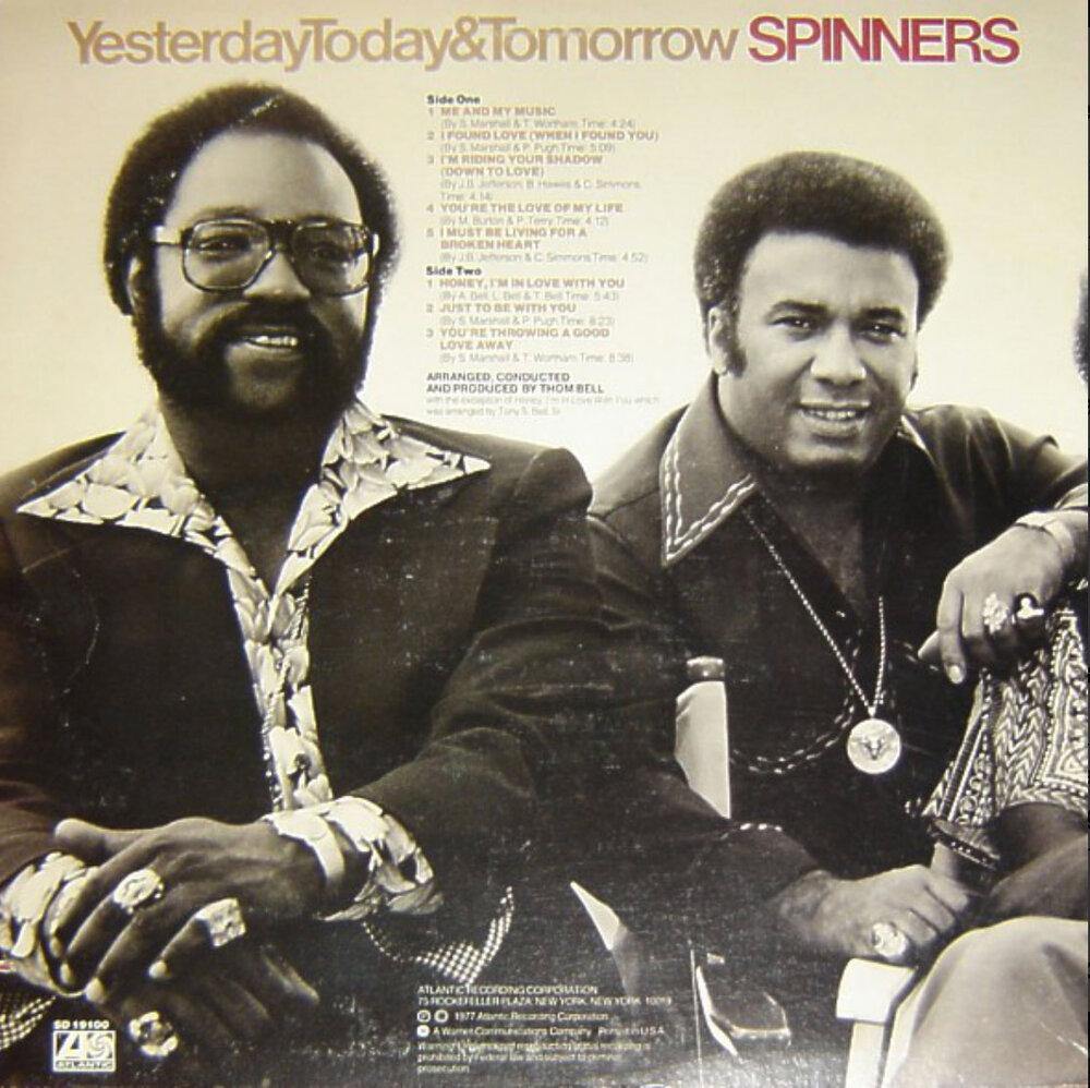 SPINNERS ‎–  Yesterday, Today & Tomorrow - US Pressing - VinylPursuit.com