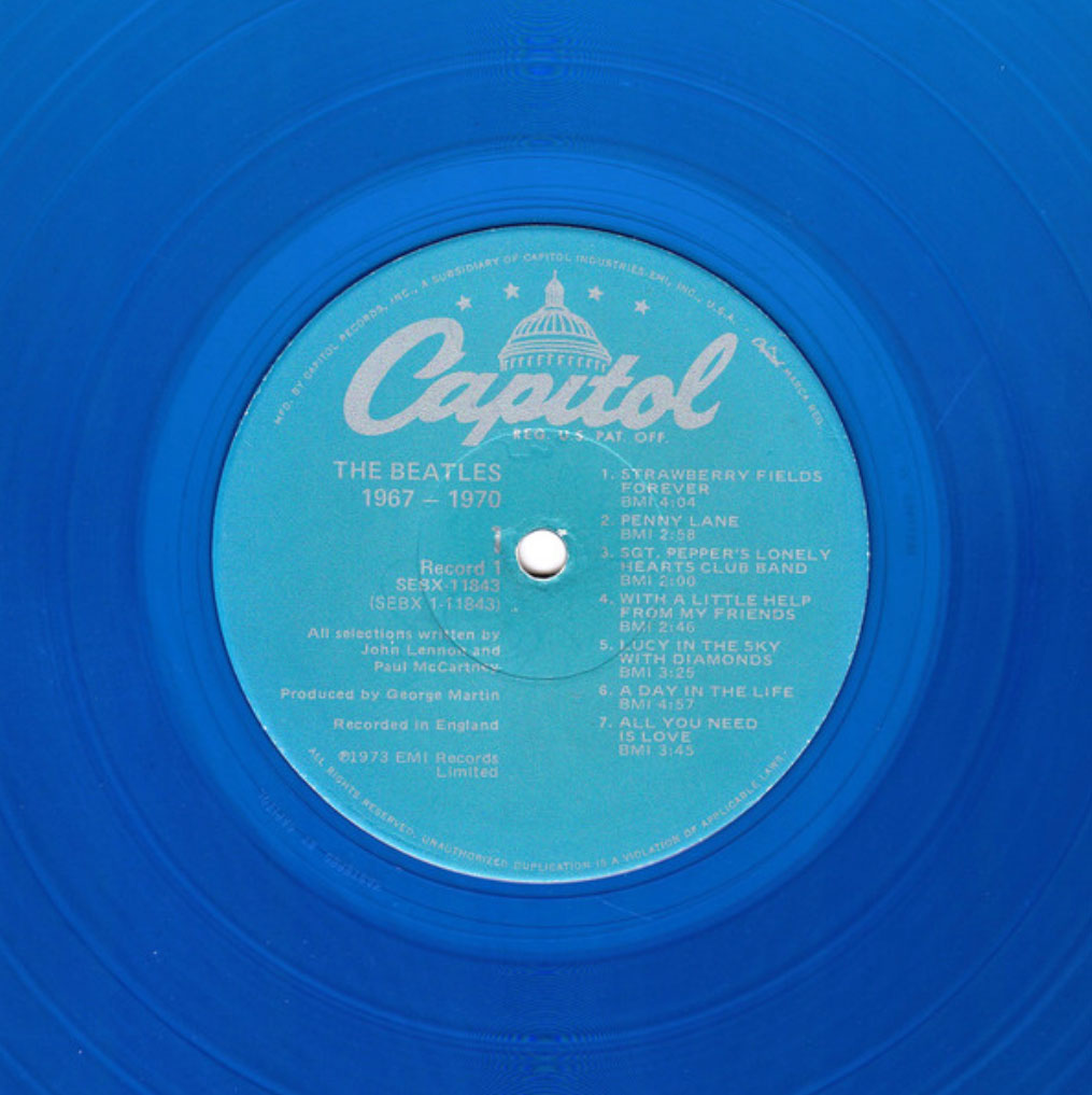 The Beatles ‎– 1967-1970 - RARE BLUE VINYL