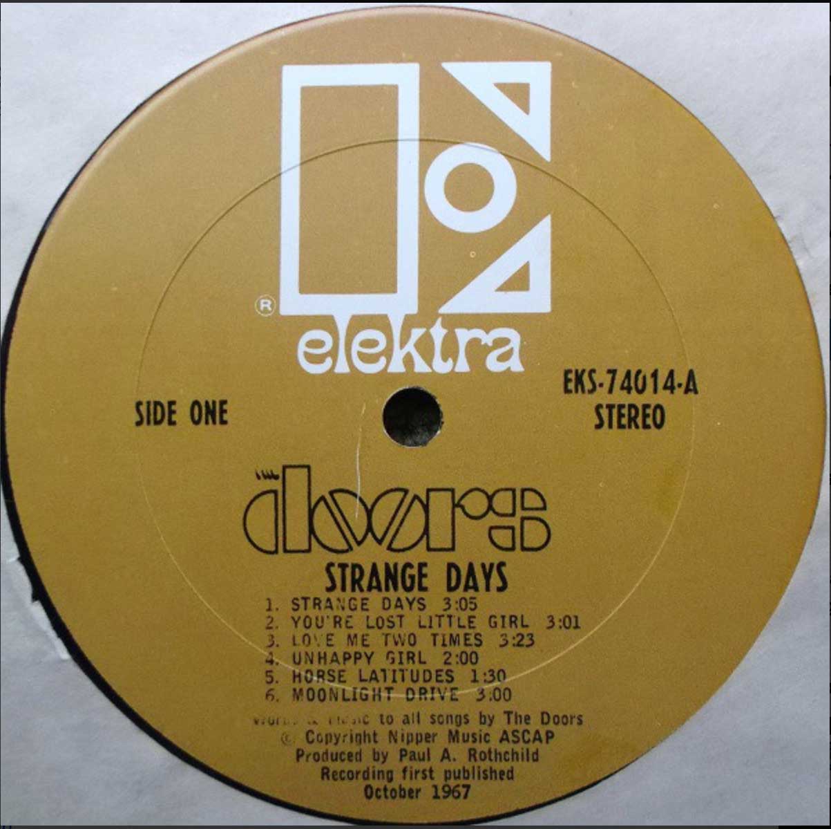 The Doors ‎– Strange Days - Early US Pressing – Vinyl Pursuit Inc