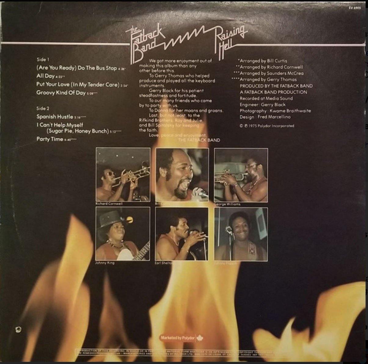 THE FATBACK BAND ‎– Raising Hell - VinylPursuit.com