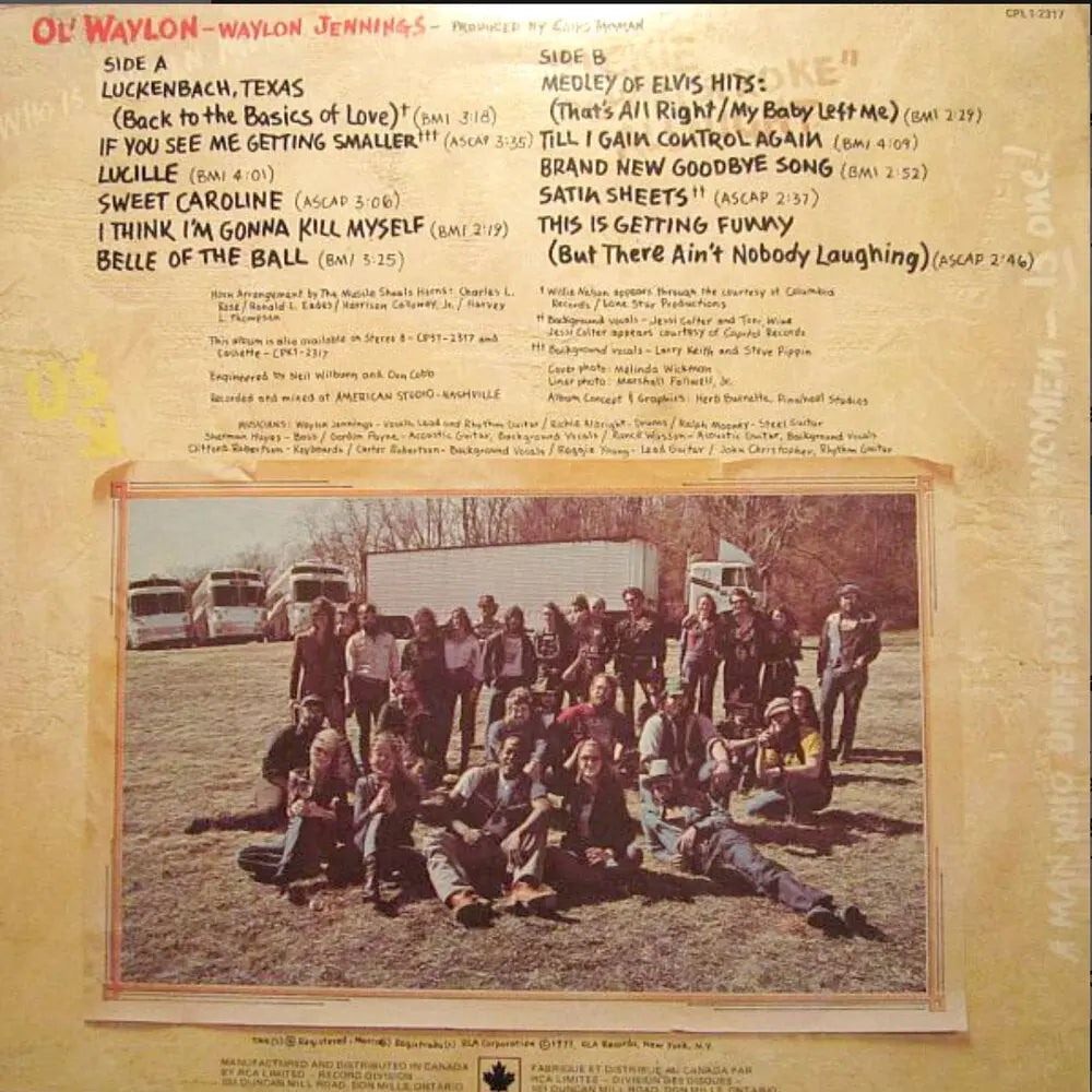 Waylon Jennings - Ol' Waylon - 1977 VinylPursuit.com