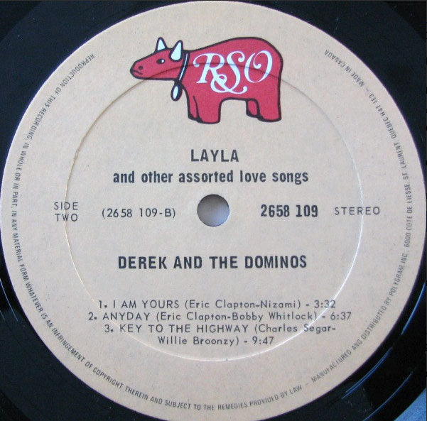 Derek & The Dominos ‎– Layla And Other Assorted Love Songs VinylPursuit.com