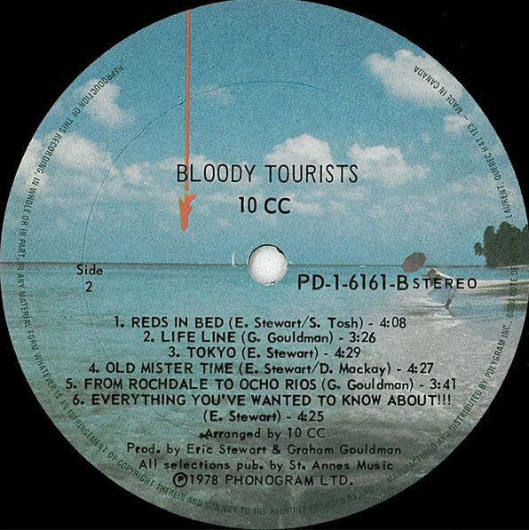 10CC – Bloody Tourists - 1978 VinylPursuit.com
