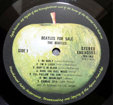 The Beatles ‎– Beatles For Sale - Japanese Pressing!