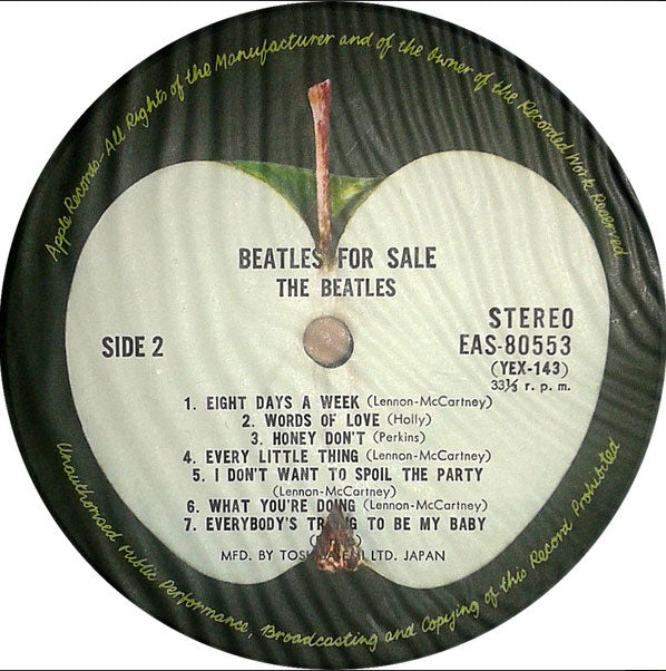 The Beatles ‎– Beatles For Sale - Japanese Pressing!