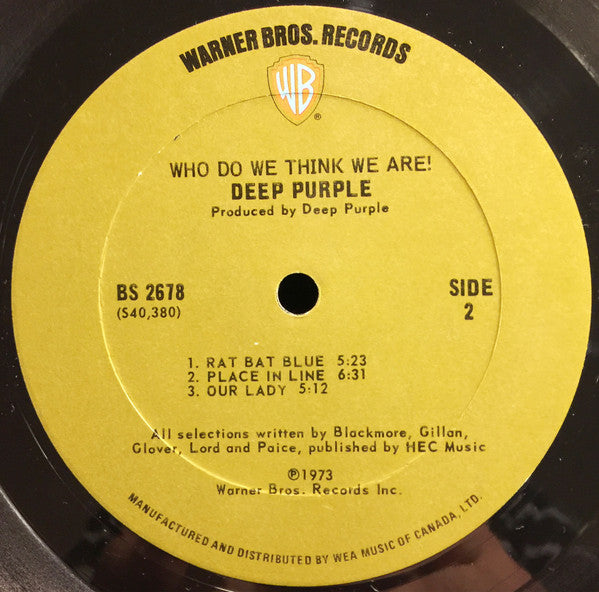 Deep Purple – Who Do We Think We Are - 1973