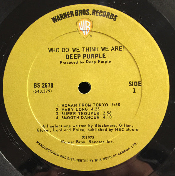 Deep Purple – Who Do We Think We Are - 1973