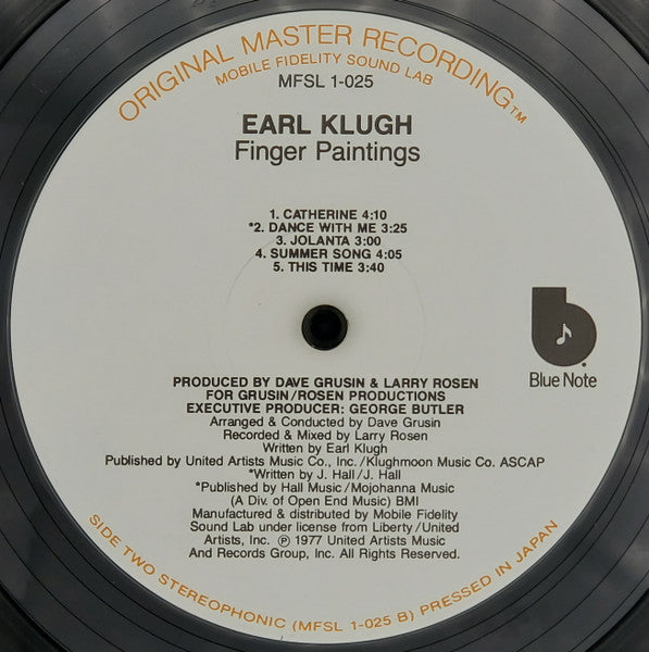Earl Klugh – Finger Paintings - 1980 MOFI US Pressing
