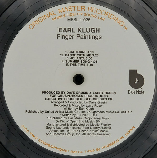 Earl Klugh Finger Paintings 1980 MOFI US Pressing Vinyl Pursuit Inc