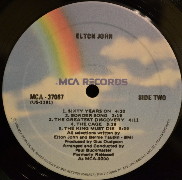 Elton John ‎– Elton John - 1980