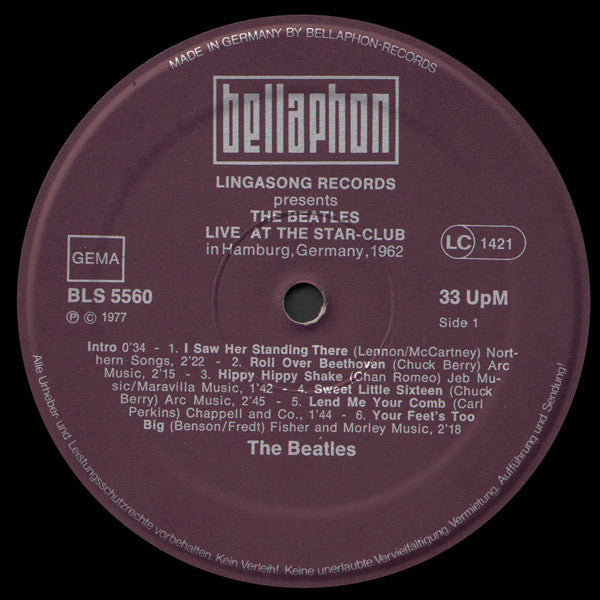 The Beatles – Live! At The Star-Club In Hamburg, Germany; 1962 - German Pressing