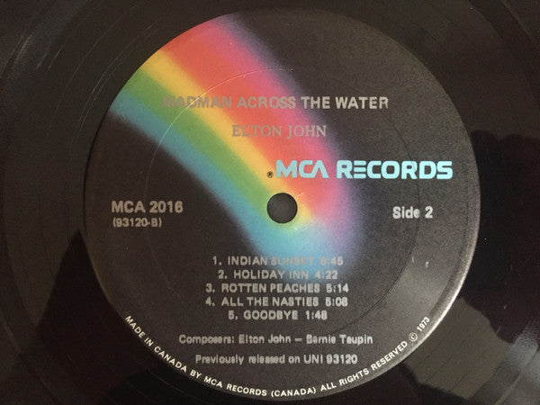 Elton John ‎– Madman Across The Water - 1973