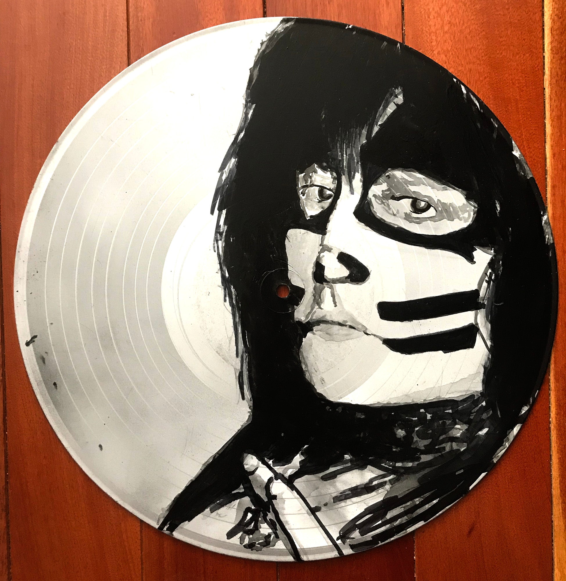 Vinyl Rock Art - Peter Criss of Kiss
