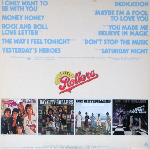 Bay City Rollers – Greatest Hits - 1977 Original!