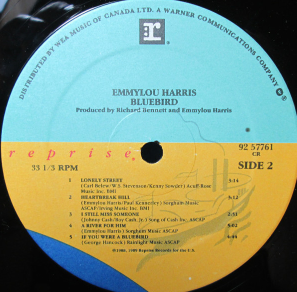Emmylou Harris – Bluebird VinylPursuit.com