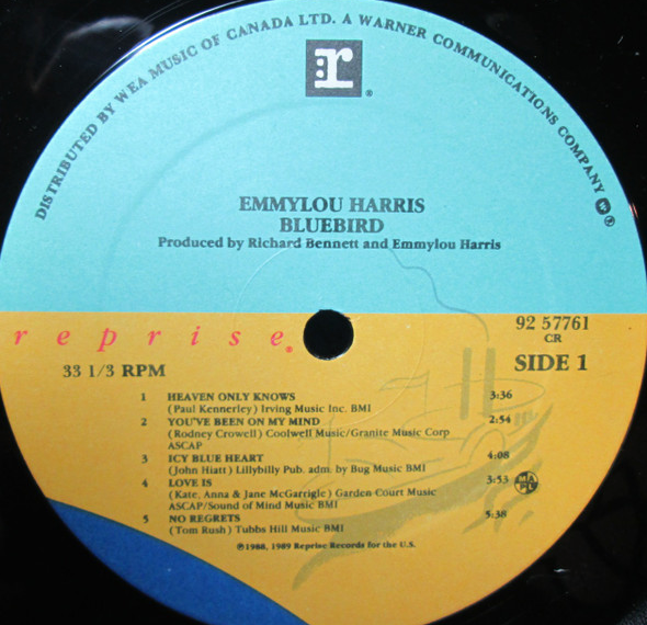 Emmylou Harris – Bluebird VinylPursuit.com