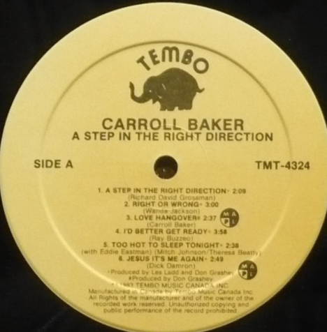Carroll Baker – A Step In The Right Direction