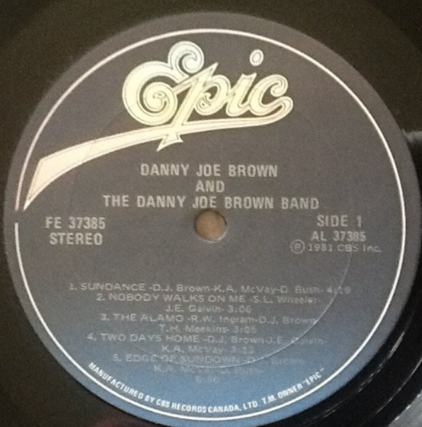 The Danny Joe Brown Band – 1981 Original