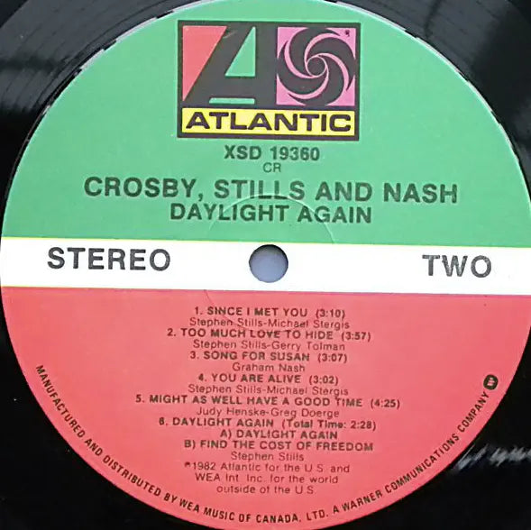 Crosby, Stills & Nash – Daylight Again VinylPursuit.com