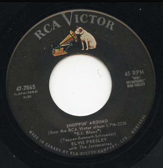 Elvis Presley – Wooden Heart/ Shoppin' Around - 45 RPM Single