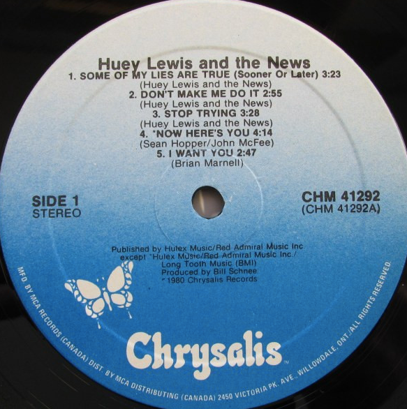 Huey Lewis And The News* – Huey Lewis And The News VinylPursuit.com