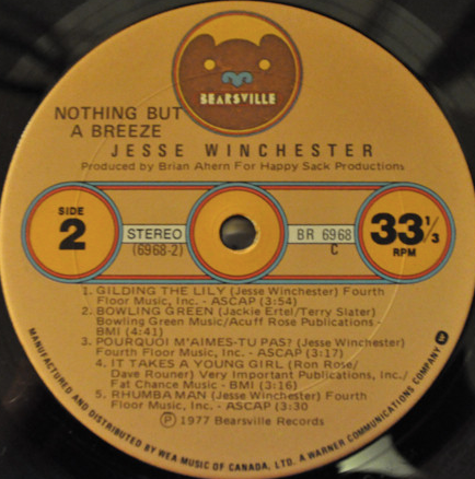 Jesse Winchester – Nothing But A Breeze