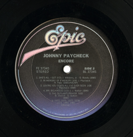 Johnny Paycheck – Encore