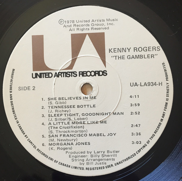 Kenny Rogers – The Gambler - 1978