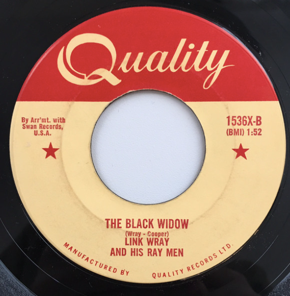 Link Wray And His Ray Men – Jack The Ripper / The Black Widow - RARE 45 RPM Single