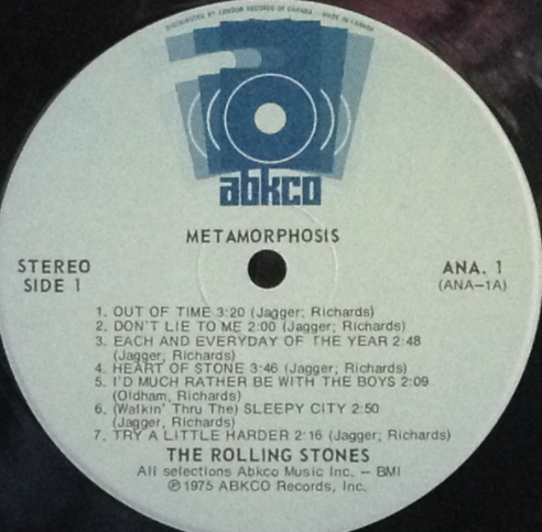 The Rolling Stones – Metamorphosis - 1975 Original! VinylPursuit.com