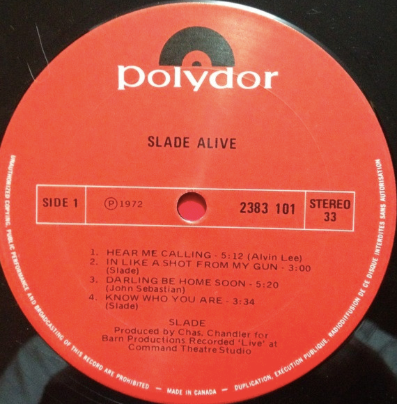 Slade – Slade Alive! 1972 VinylPursuit.com