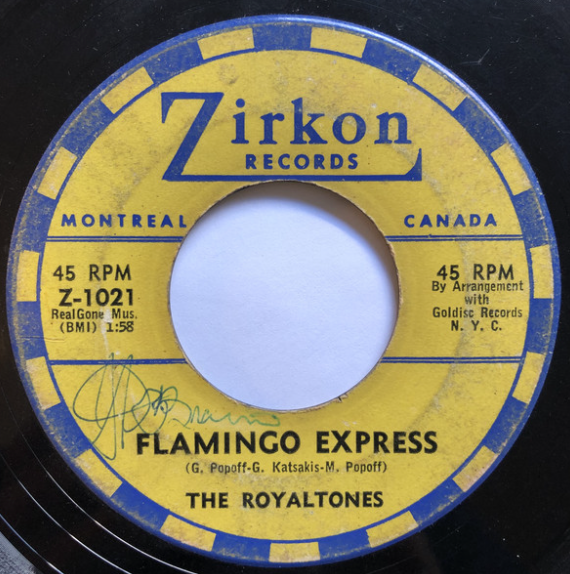 The Royaltones – Tacos / Flamingo Express - 45 RPM Single - 1960