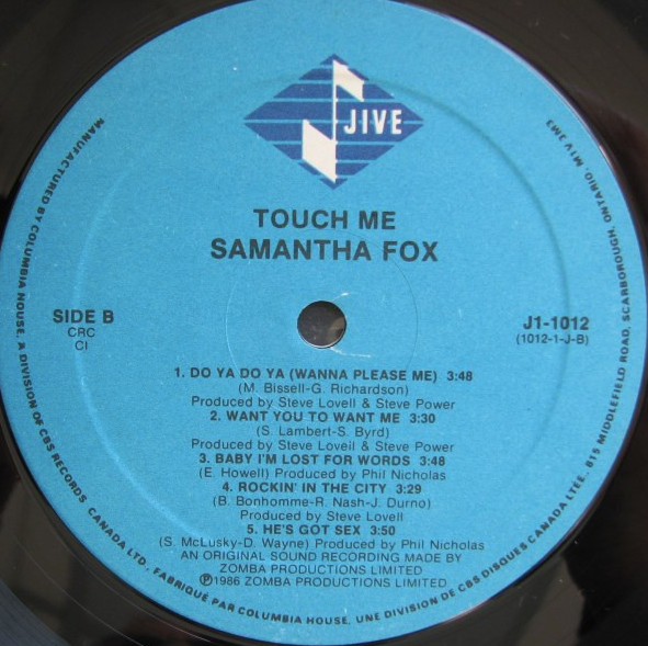 Samantha Fox – Touch Me