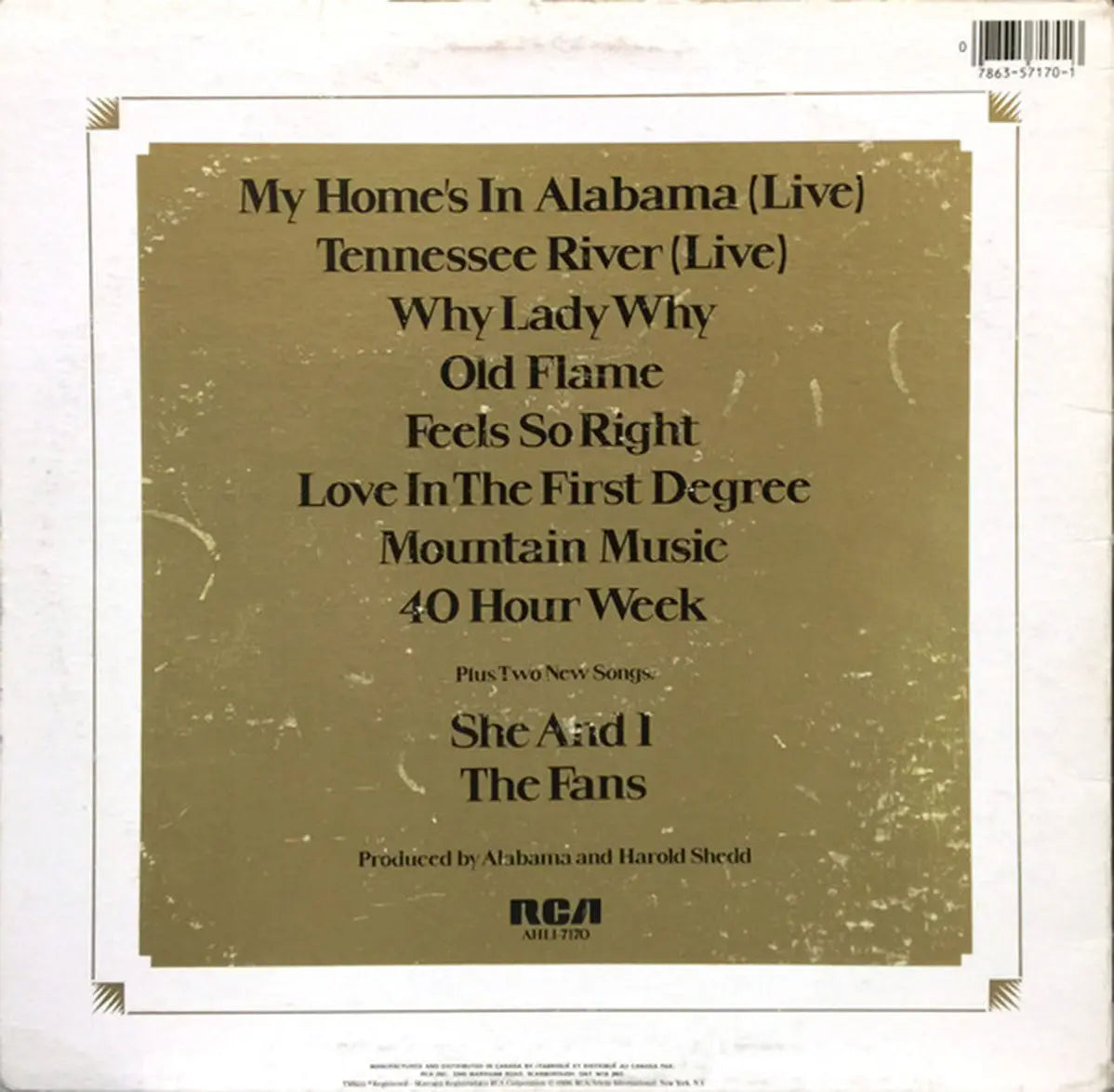 Alabama ‎– Alabama Greatest Hits VinylPursuit.com