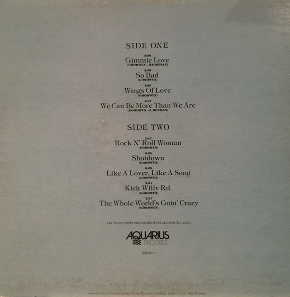 April Wine ‎– The Whole World's Goin' Crazy - 1976 Embossed Cover VinylPursuit.com