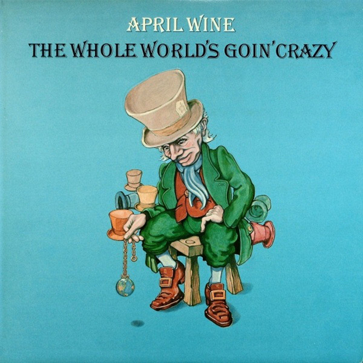 April Wine ‎– The Whole World's Goin' Crazy - 1976 Embossed Cover VinylPursuit.com