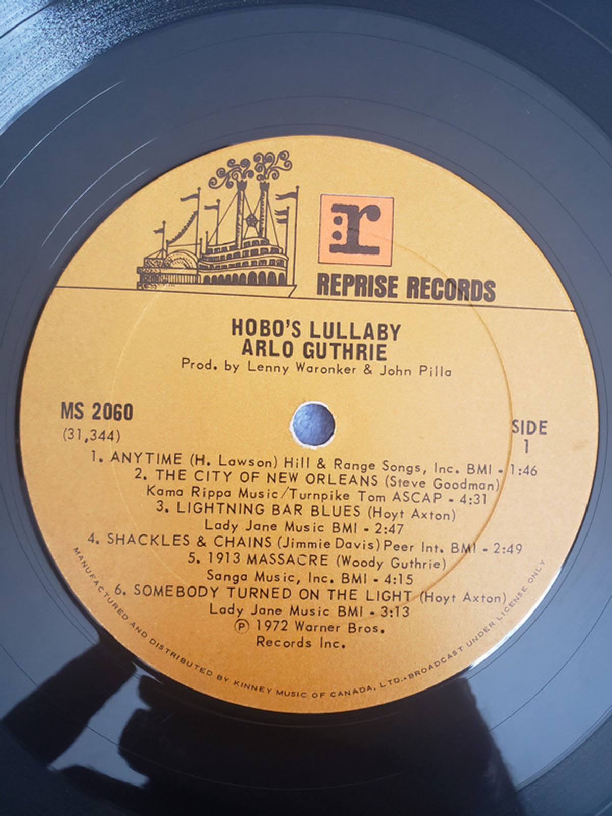 Arlo Guthrie ‎– Hobo's Lullaby