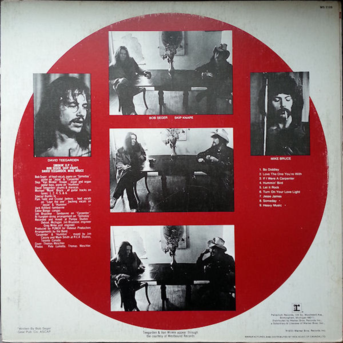 Bob Seger ‎– Smokin OPs - 1972 VinylPursuit.com