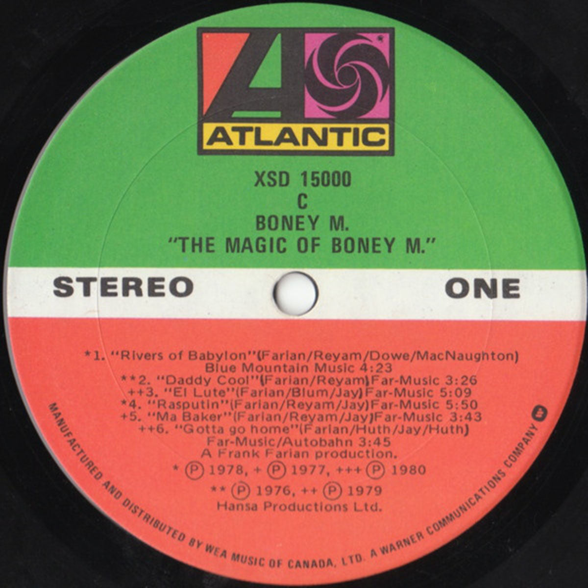 Boney M. ‎– The Magic Of Boney M. - Golden Hits