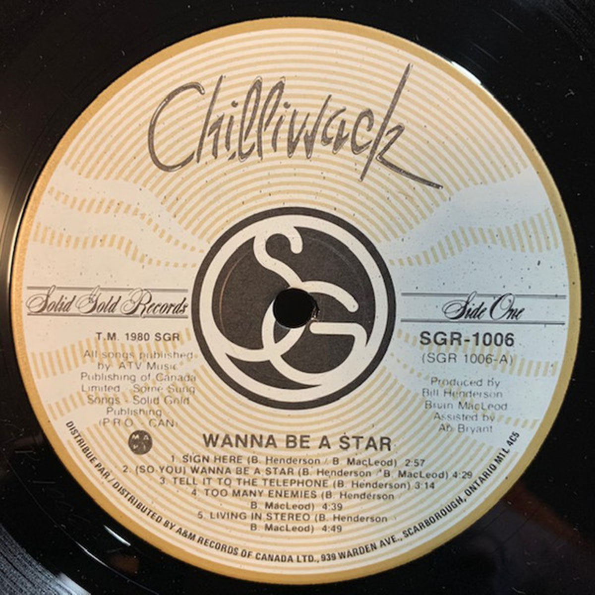 Chilliwack ‎– Wanna Be A Star - 1981
