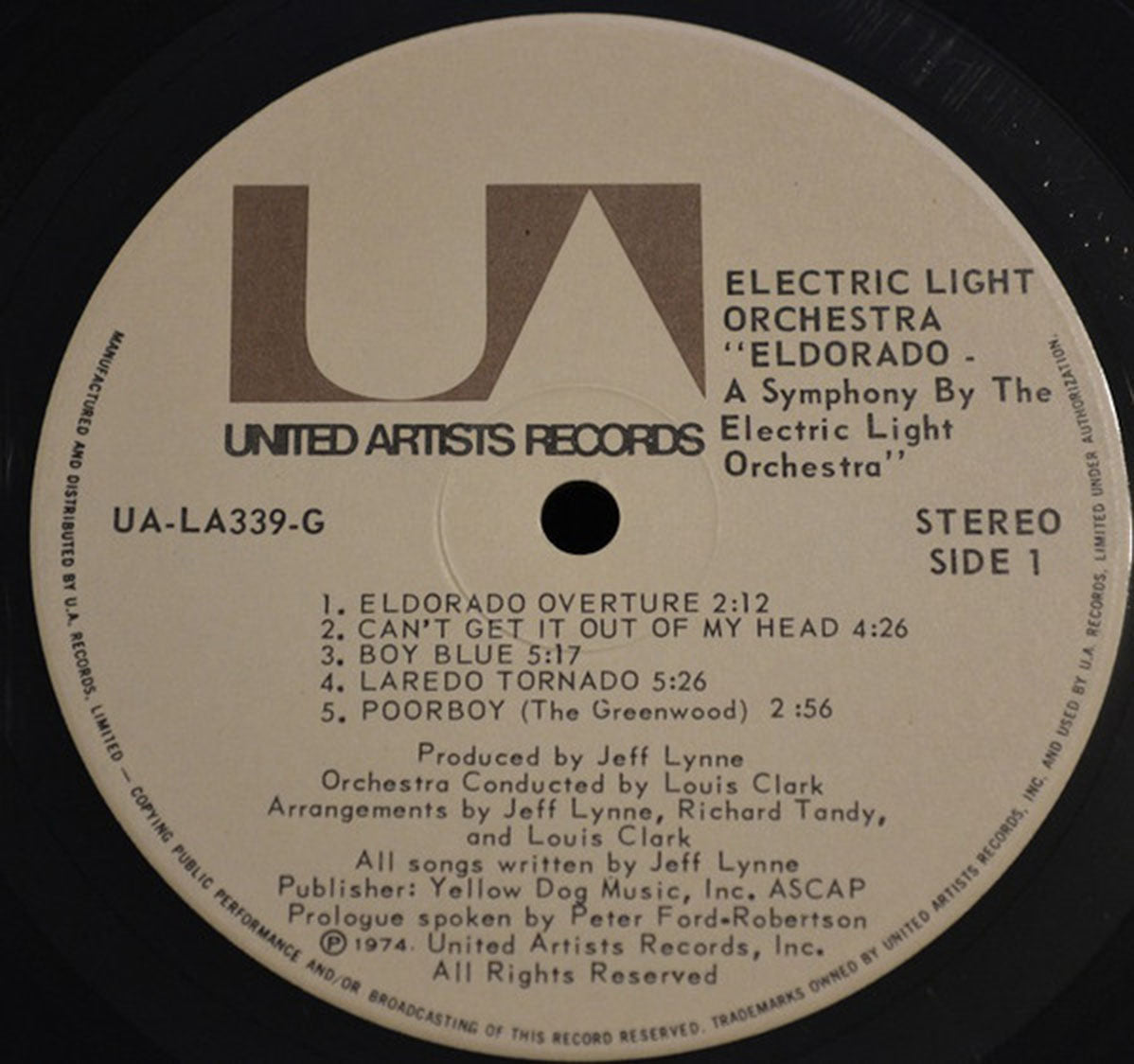 Electric Light Orchestra ‎– Eldorado - A Symphony By ELO