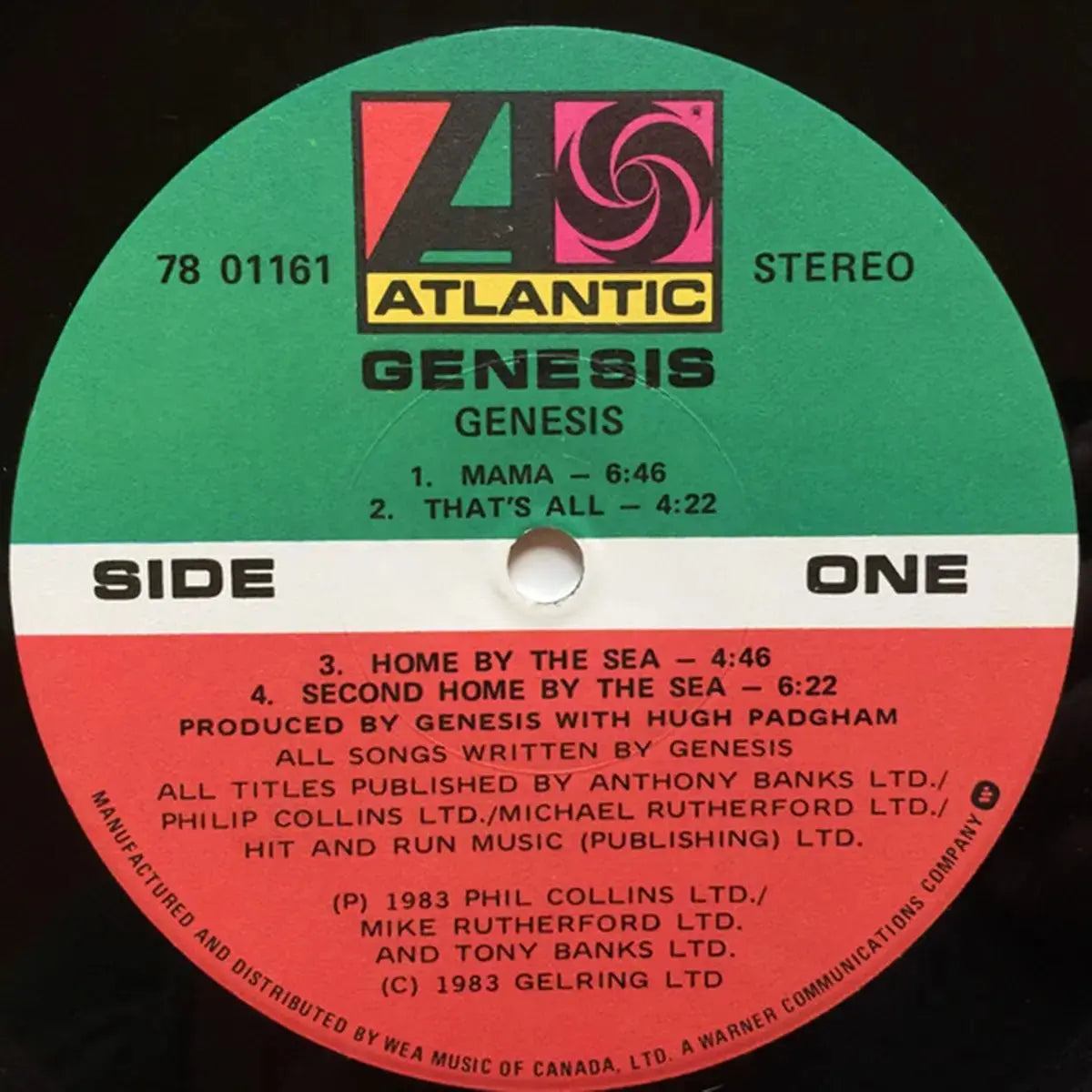 Genesis Inner Record Label Genesis – Genesis - 1983 Pressing - Vinyl Pursuit Inc