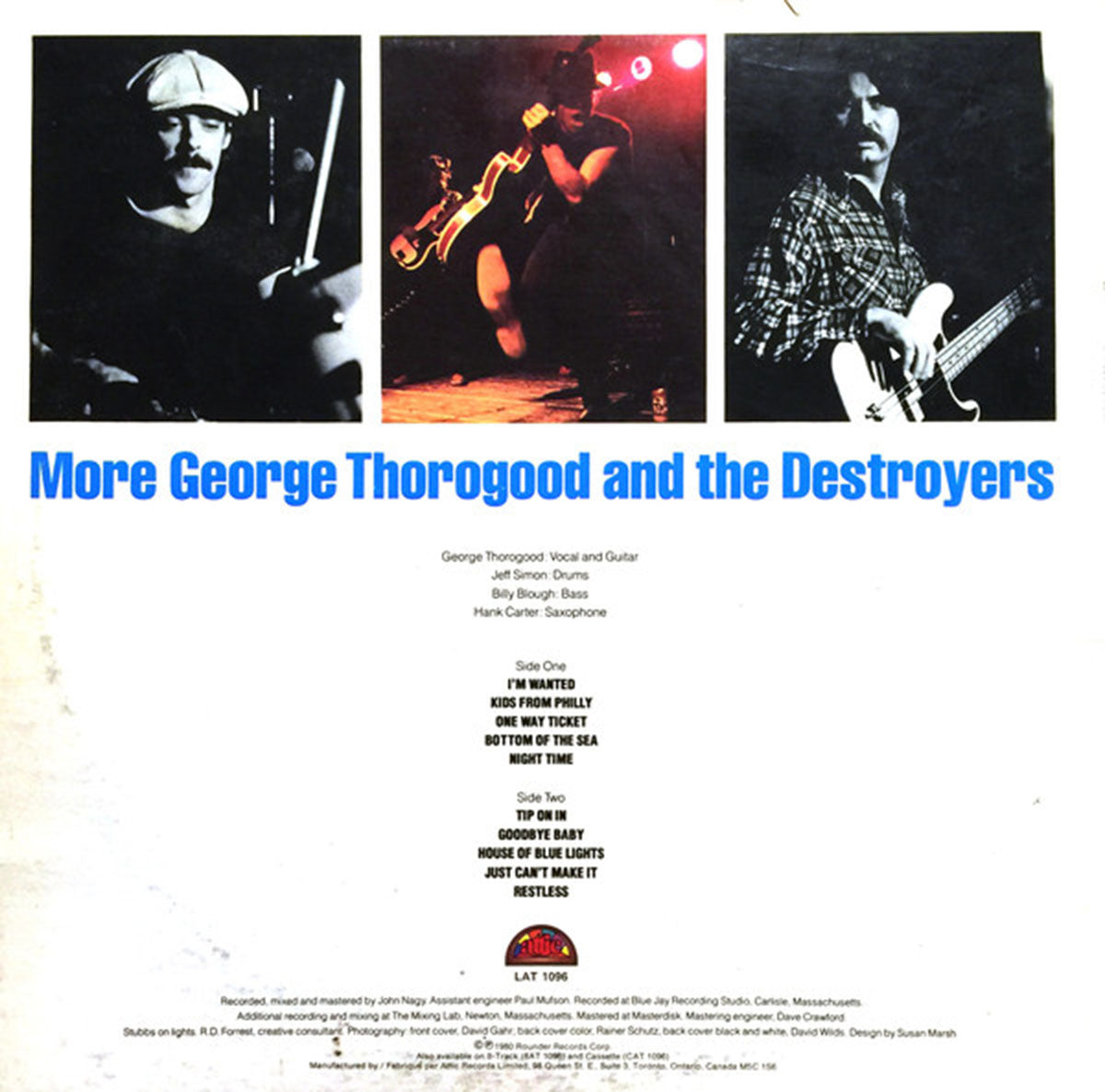 George Thorogood And The Destroyers ‎– More - 1980