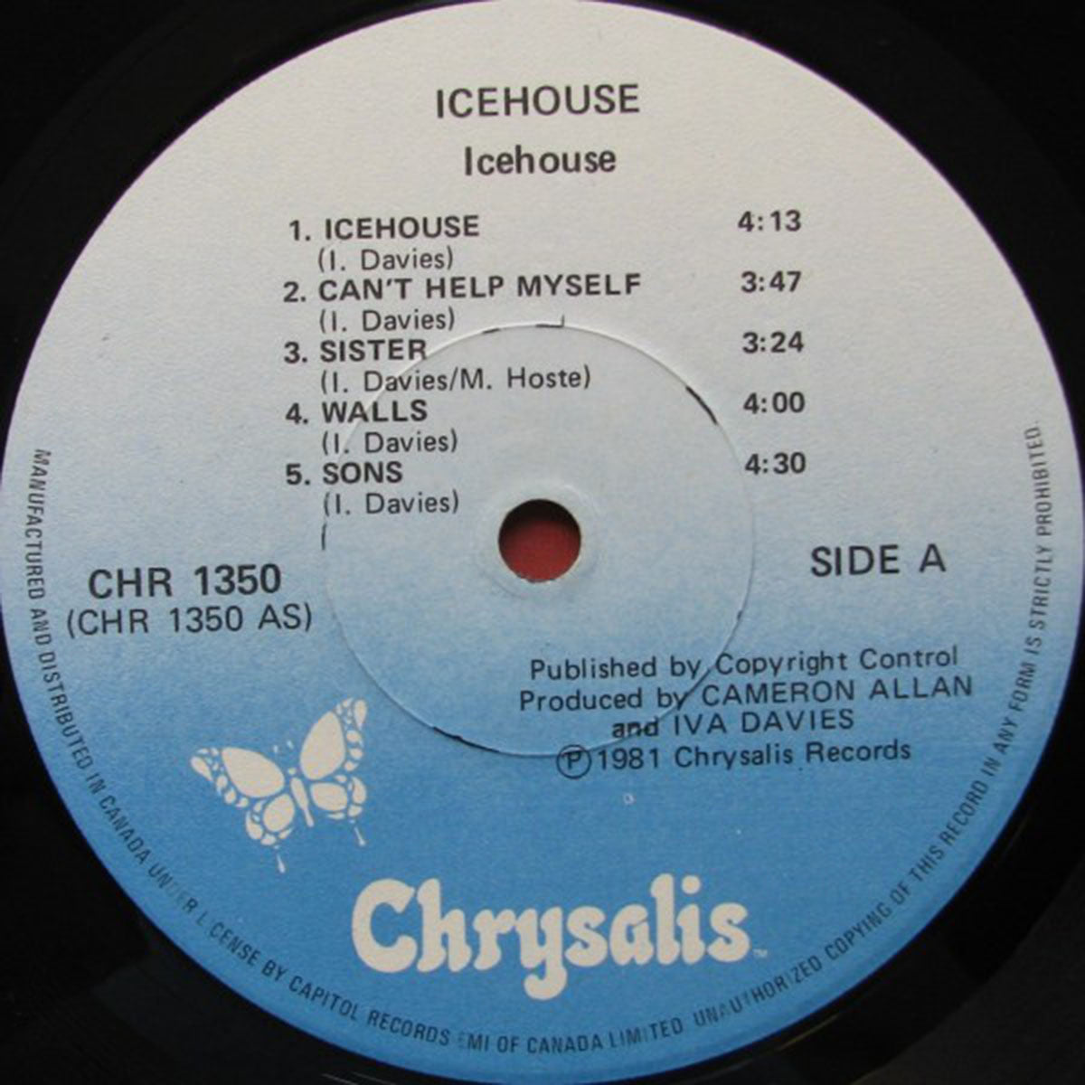 Icehouse ‎– Icehouse